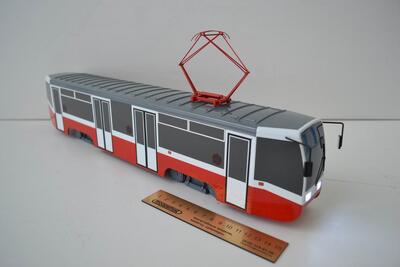 Модель трамвая масштабная модель
