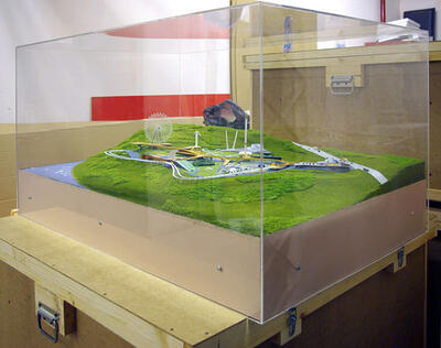 Макет парка развлечений масштабная модель