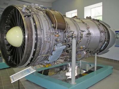 Макет авиационного двигателя Д-30 масштабная модель