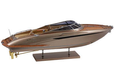 Сувенирная модель моторного катера Riva Rivarama Grey Hull масштабная модель
