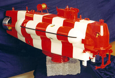 Макет глубоководного спускаемого аппарата масштабная модель