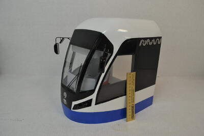 Макет симулятора на основе кабины трамвая масштабная модель