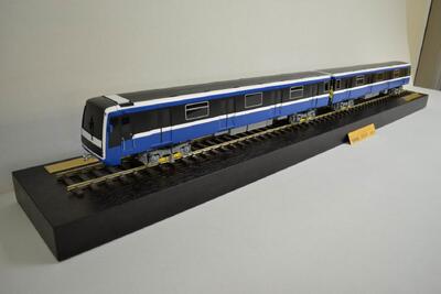 Модель вагона метро 81(722) масштабная модель