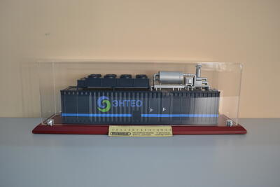 Макет подстанции ГПУ ЭНТЕО GPU-1000 CHP масштабная модель