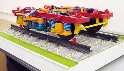 Макет тележки железнодорожных вагонов ТВЗ-ЦНИИ-М масштабная модель