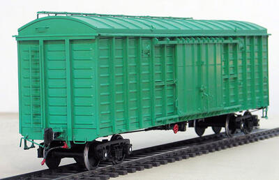Модель крытого грузового вагона масштабная модель