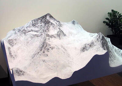 Макет горы Эверест масштабная модель