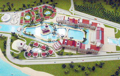 Макет отеля The Mardan Palace Resort масштабная модель