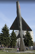 Макет памятника самолету МиГ-21 модель в масштабе 1:72