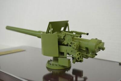 Артиллерийская установка 120 мм. береговое орудие Виккерса масштабная модель