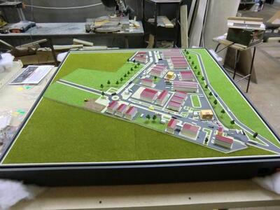 Макет Промышленного парка Струнино масштабная модель