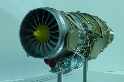 Модель авиационного двигателя АИ-222-25 масштабная модель