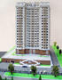 Макет 20-этажного жилого дома в Москве в масштабе 1:100