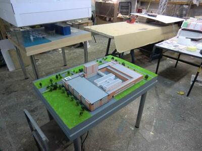 Архитектурный макет здания масштабная модель