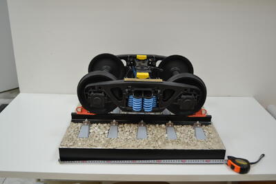 Макет тележки железнодорожных вагонов ЦНИИ-Х3 масштабная модель