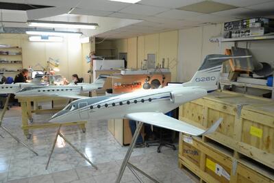 Модель самолета Gulfstream G280 масштабная модель