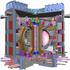 Макет ядерного реактора ITER в масштабе 1:50
