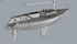 Модель яхты Конрад 25Р в масштабе 1:50