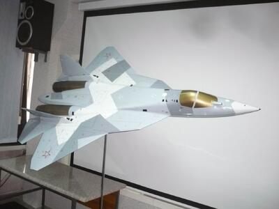 Модель истребителя Су-57 масштабная модель